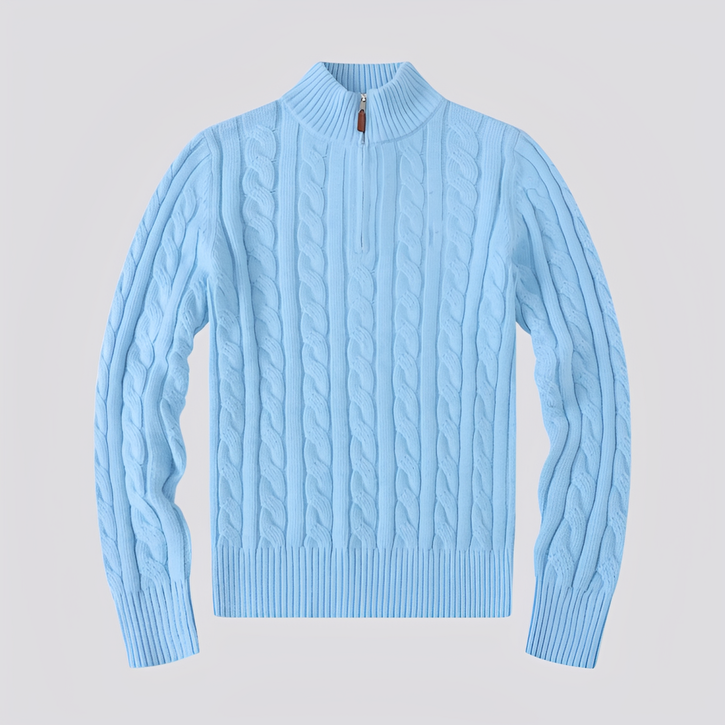 Jasper - Stylowy sweter z połowym zamkiem dla mężczyzn