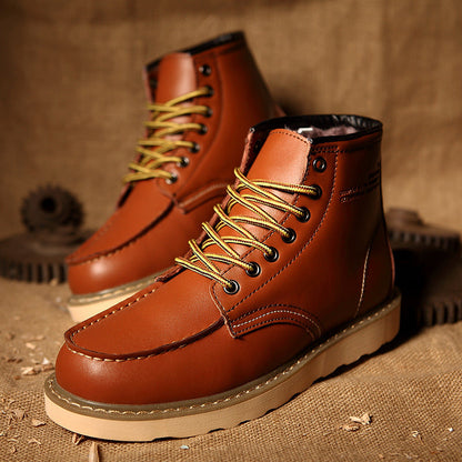 Ralf - Stylowe buty z sztucznym futrem dla mężczyzn