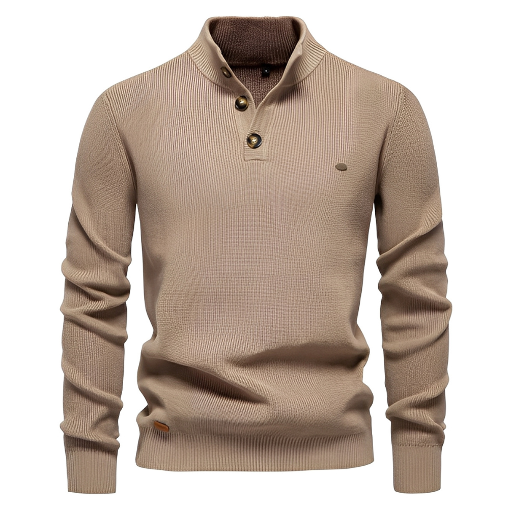 Brant - Stylowy sweter z zamkiem ćwierć dla mężczyzn