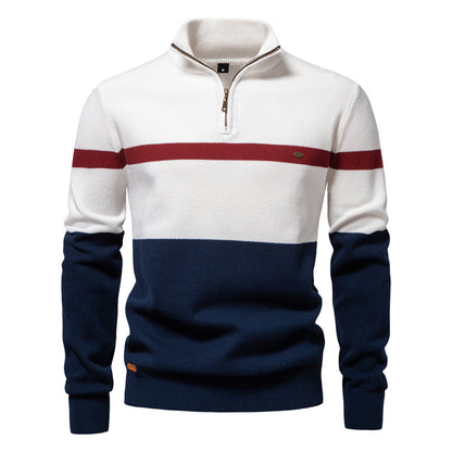 Henry - Stylowy sweter z zamkiem ćwierć dla mężczyzn