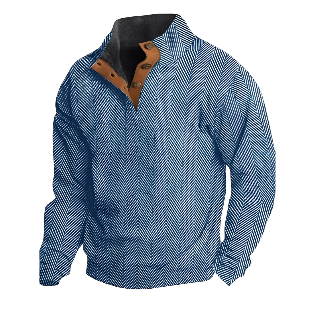 Austin - Retro-sweter z eleganckim nadrukiem dla mężczyzn
