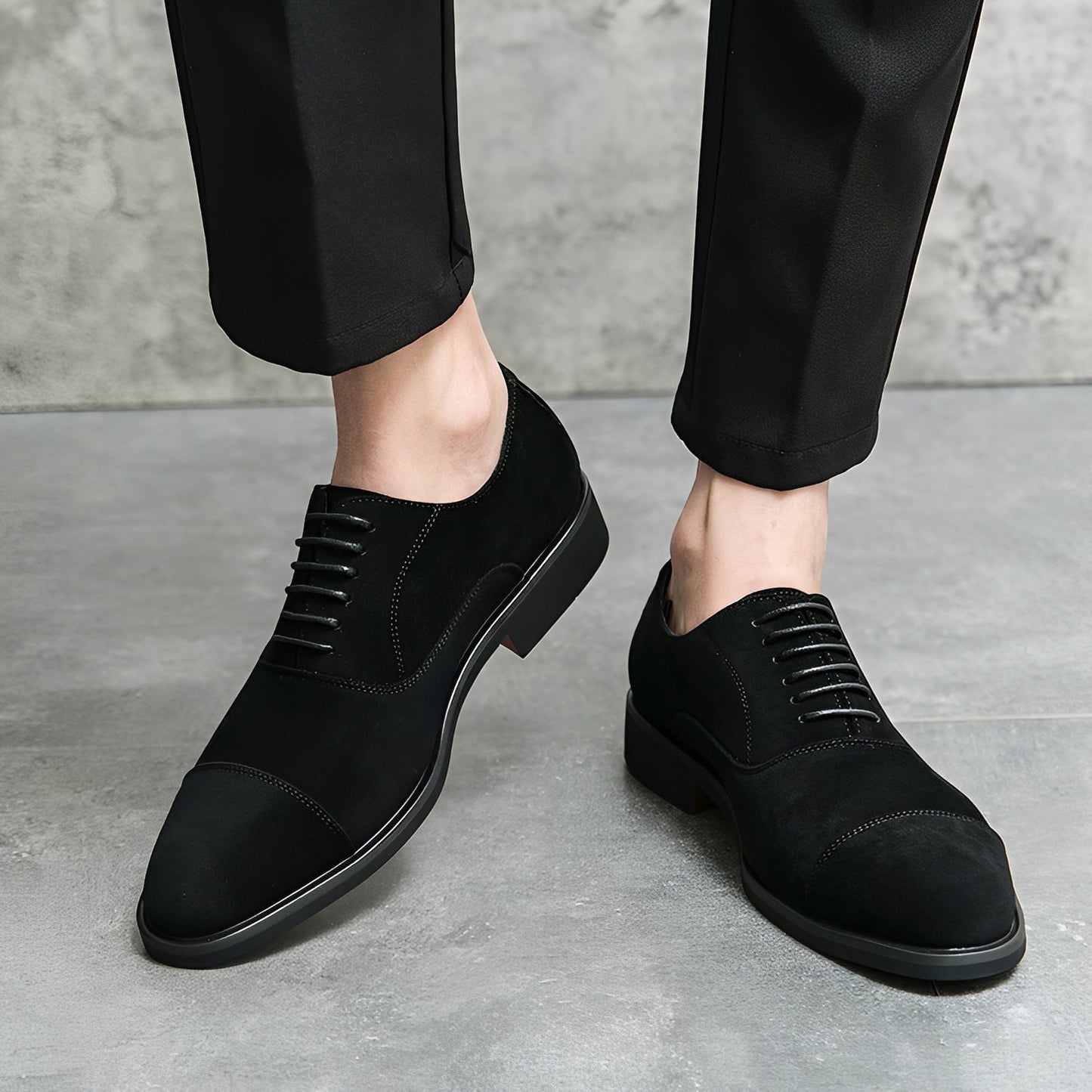 Jackson - Luźne formalne buty zamszowe dla mężczyzn