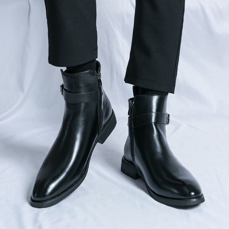 Wilfred - Stylowe Chelsea-buty ze skóry dla mężczyzn