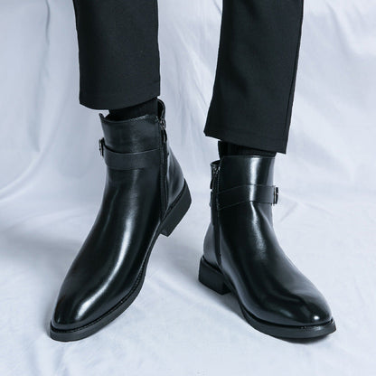 Wilfred - Stylowe Chelsea-buty ze skóry dla mężczyzn
