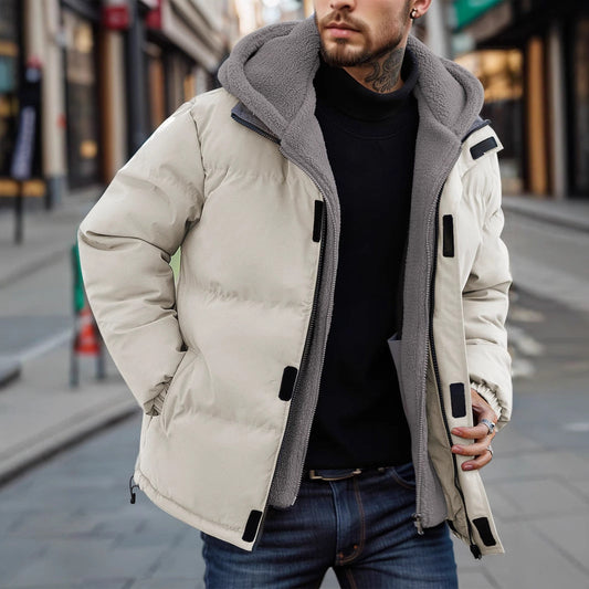 Ritchie - Grubo wypełniona kurtka z kapturem dla mężczyzn
