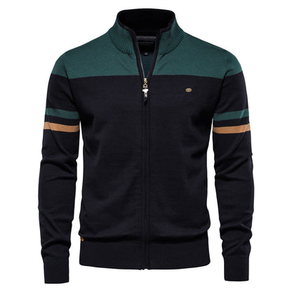 Thomas - Stylowy sweter z zamkiem dla mężczyzn