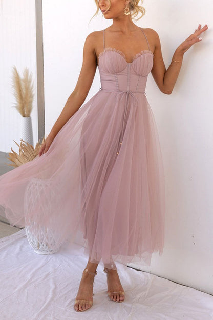 Elodie – Suknia maxi z dekoltem w serek
