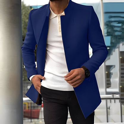 Jones - Formalny płaszcz slim-fit z wełny dla mężczyzn