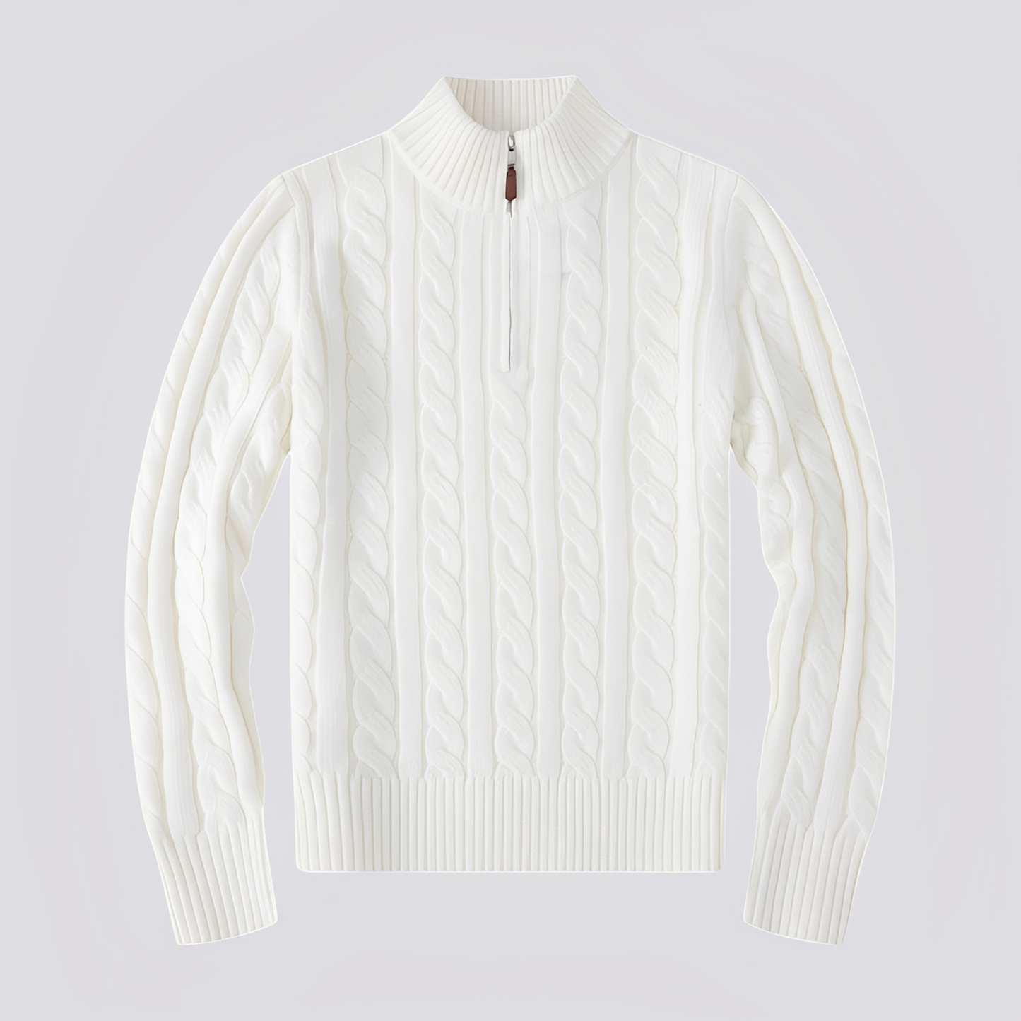 Jasper - Stylowy sweter z połowym zamkiem dla mężczyzn