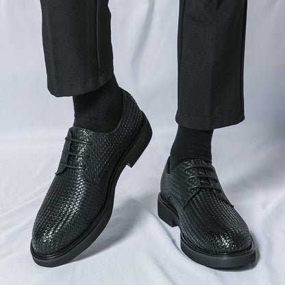 Tristan - Stylowe 3D-plecione skórzane oxfordy dla mężczyzn