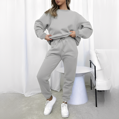 Chandrina - Sweter i spodnie damskie zestaw