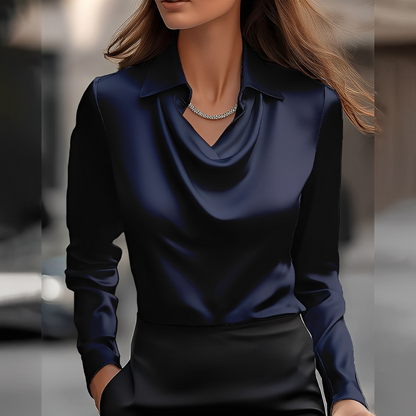 Laurentine - Bluzka elegancka z długimi rękawami dla kobiet