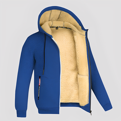 Waldo - Prosty, z podszewką z polaru hoodie dla mężczyzn