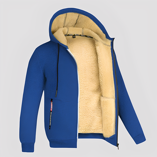 Waldo - Prosty, z podszewką z polaru hoodie dla mężczyzn