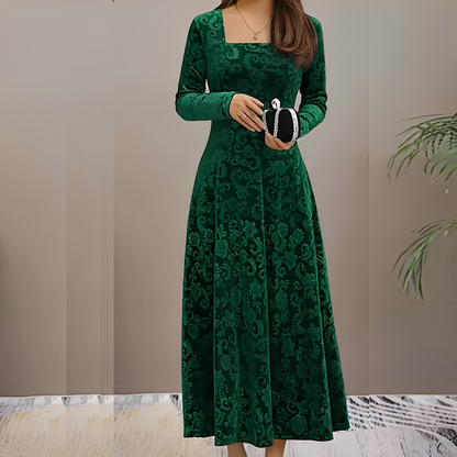 Malvina - Elegancka sukienka z kwadratowym dekoltem dla kobiet