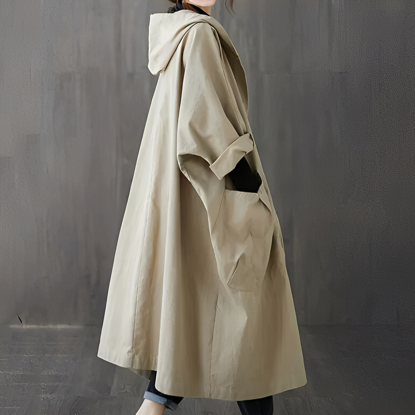 Dael - Damski trencz oversize