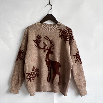 Charlotte - Stylowy sweter świąteczny z wzorem dla kobiet