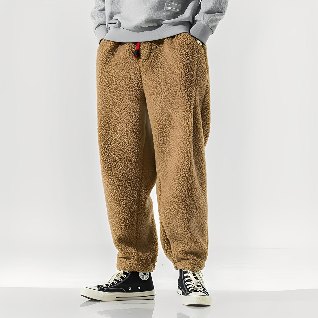 Sanford - Stylowe spodnie z polaru Teddy dla mężczyzn