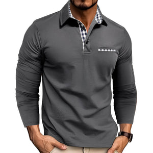 Rupert - Luzne Poloshirt z Dlugim Rekawem dla Mezczyzn