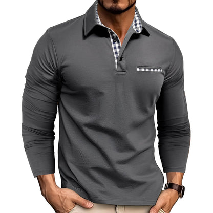 Rupert - Luzne Poloshirt z Dlugim Rekawem dla Mezczyzn