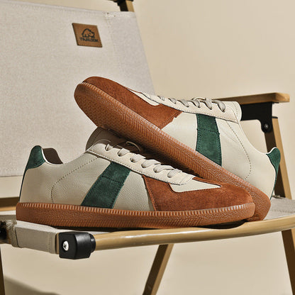 Irene - Stylowe sneakersy ze skóry i canvasu dla kobiet