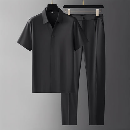 Alexander - Zestaw polo i eleganckie krótkie spodnie dla mężczyzn