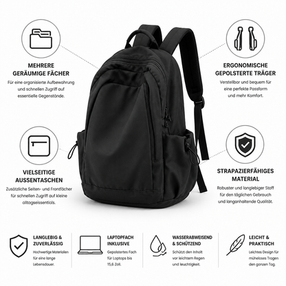 Ergonomiczny plecak z regulowanymi szelkami