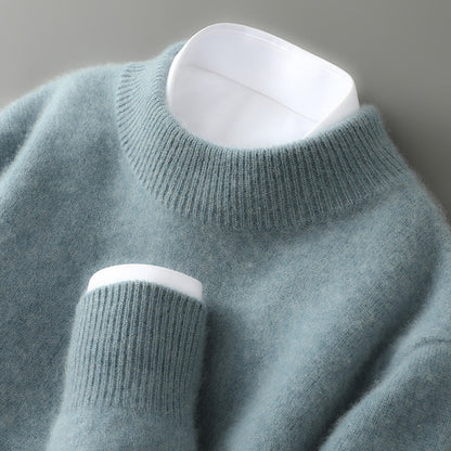 Wayne - Retro-sweter z grubego kaszmiru dla mężczyzn