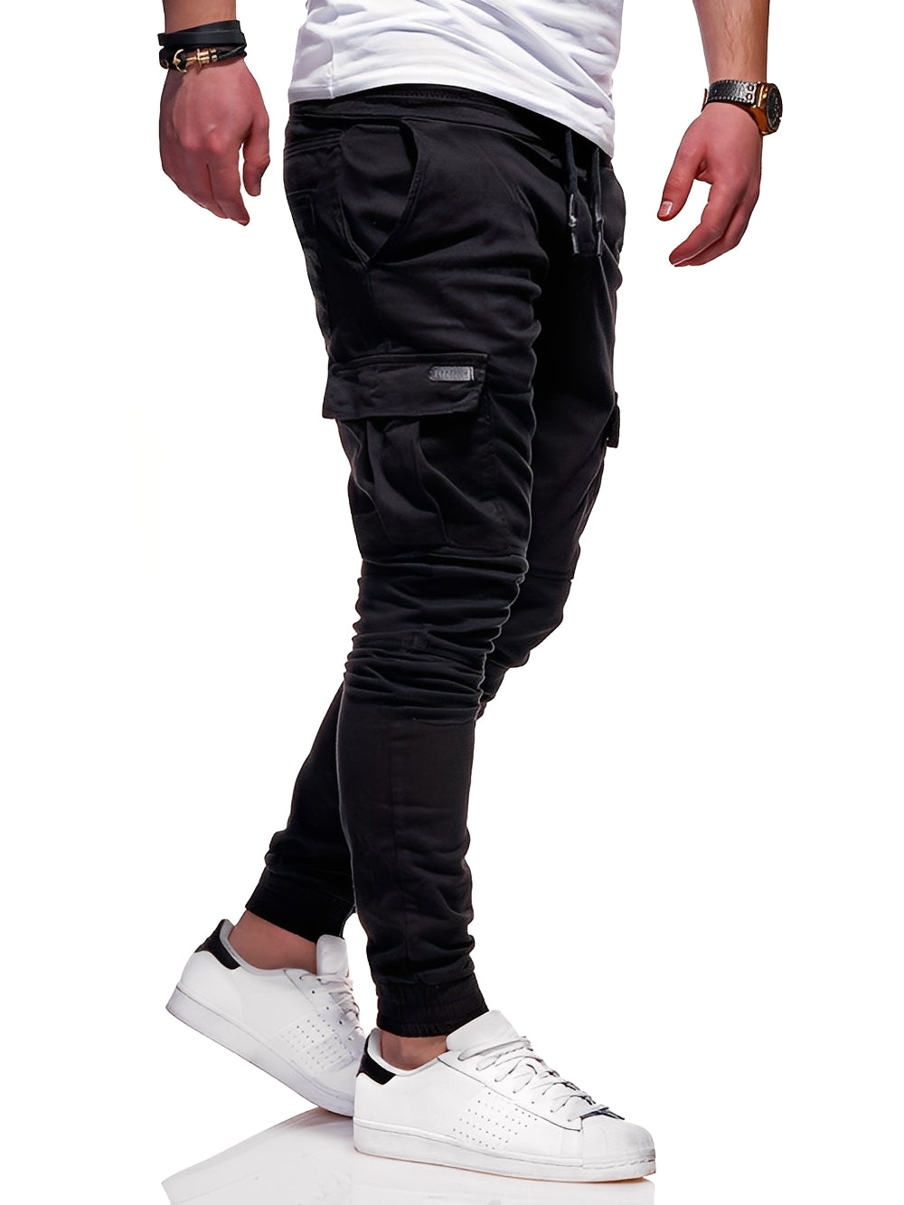 Fernand - Męskie spodnie cargo do joggingu