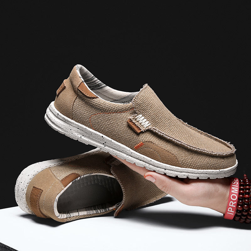 Maxwell - Stylowe, lekkie canvas-slipper dla mężczyzn