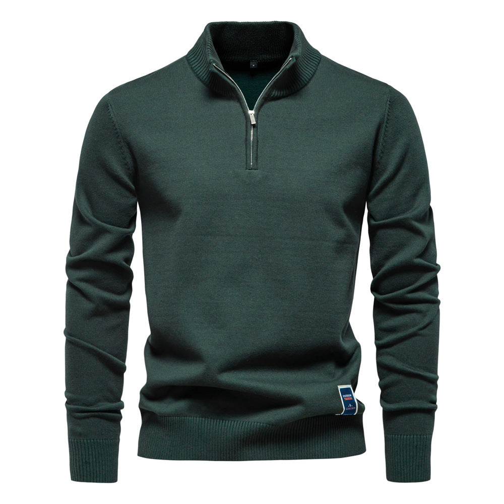 Caelum - Caual Slim-Fit-Sweter dla mężczyzn