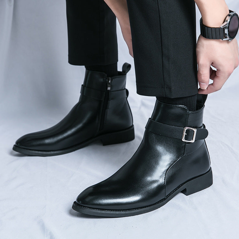 Wilfred - Stylowe Chelsea-buty ze skóry dla mężczyzn