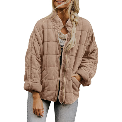 Jordana - Oversized-kurtka puchowa z kieszeniami dla kobiet