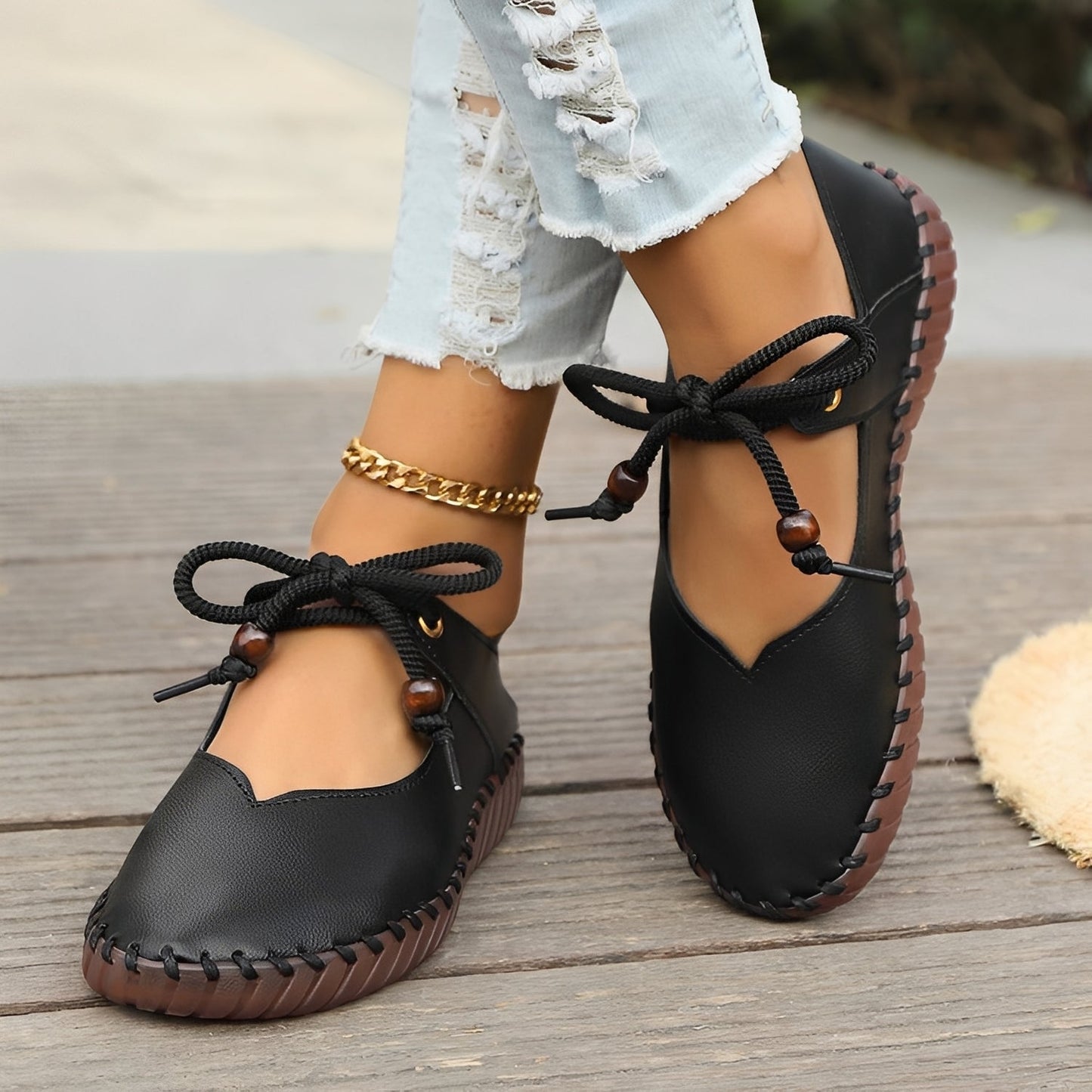 Carla - Klasyczne sznurowane buty z miękką podeszwą dla kobiet