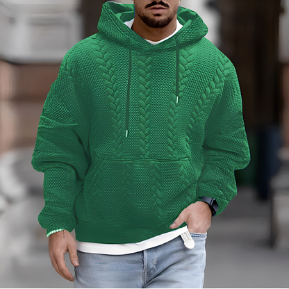 Wallis - Stylowa, luźno dziana bluza z kapturem dla mężczyzn