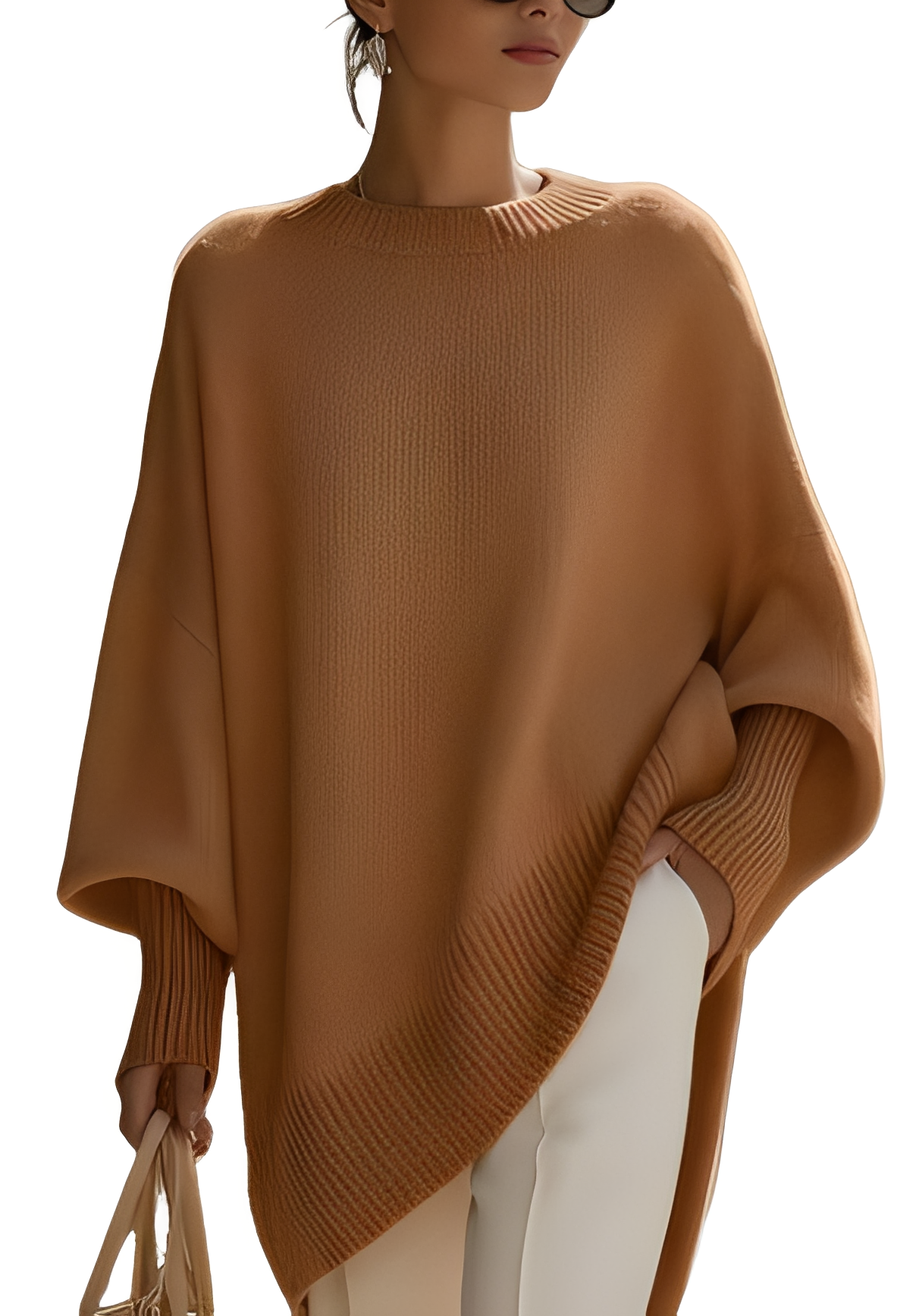 Pamella - Elegancki oversize sweterek z kaszmiru dla kobiet