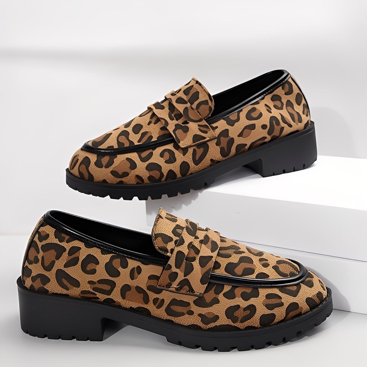 Camélia - Stylowe buty z nadrukiem lamparta dla kobiet