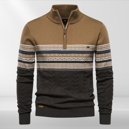 Rudy – Wysokiej Jakości Retro Sweter dla Mężczyzn