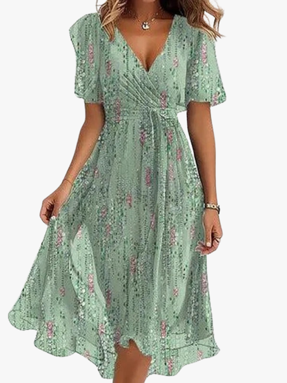Promiennie Elegancka Sukienka Damska