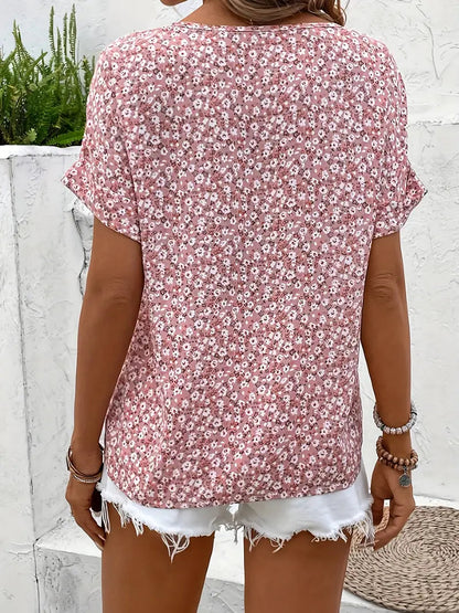 Kwiatowy Lekki Przewiewny Top