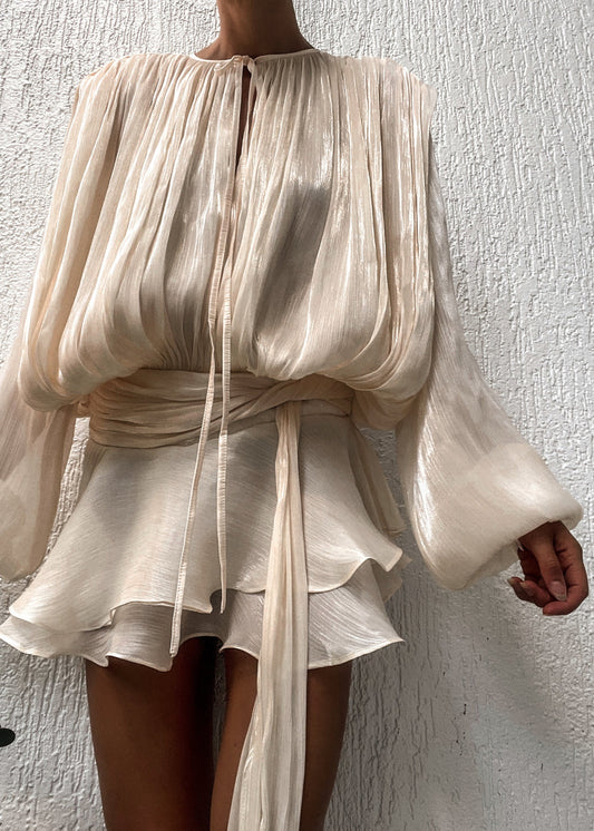 Sukienka Champagne Satin Estelle