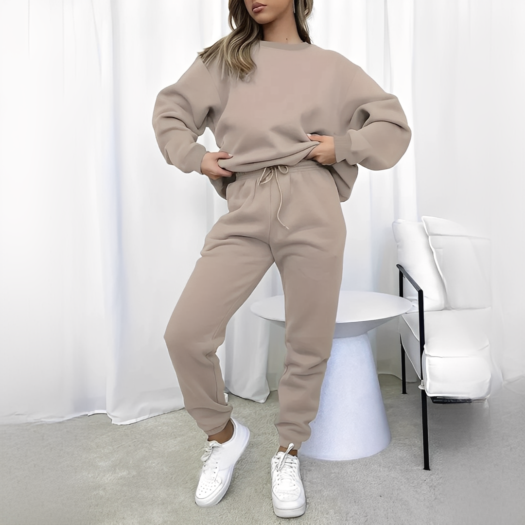 Chandrina - Sweter i spodnie damskie zestaw