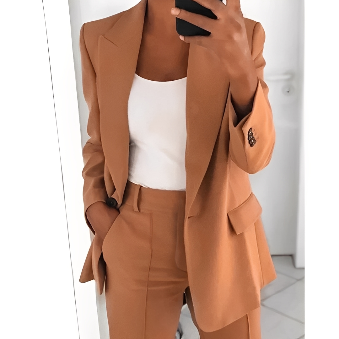 Alexes - Blazer i eleganckie spodnie dla kobiet zestaw