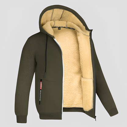Waldo - Prosty, z podszewką z polaru hoodie dla mężczyzn