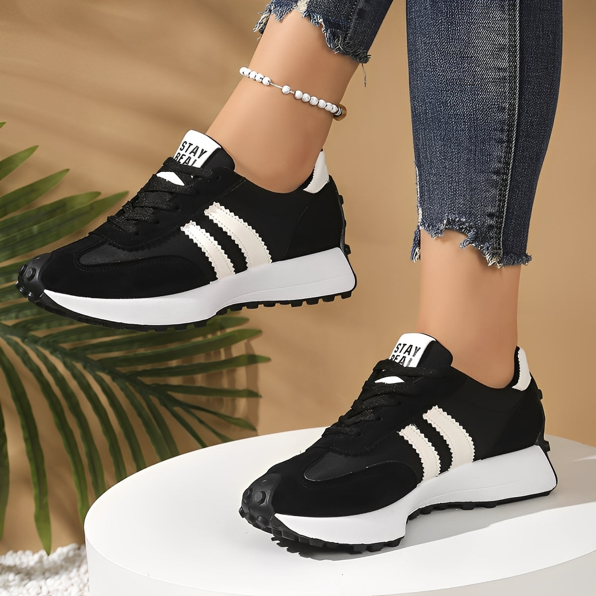Lauren - Buty rekreacyjne z grubą podeszwą dla kobiet