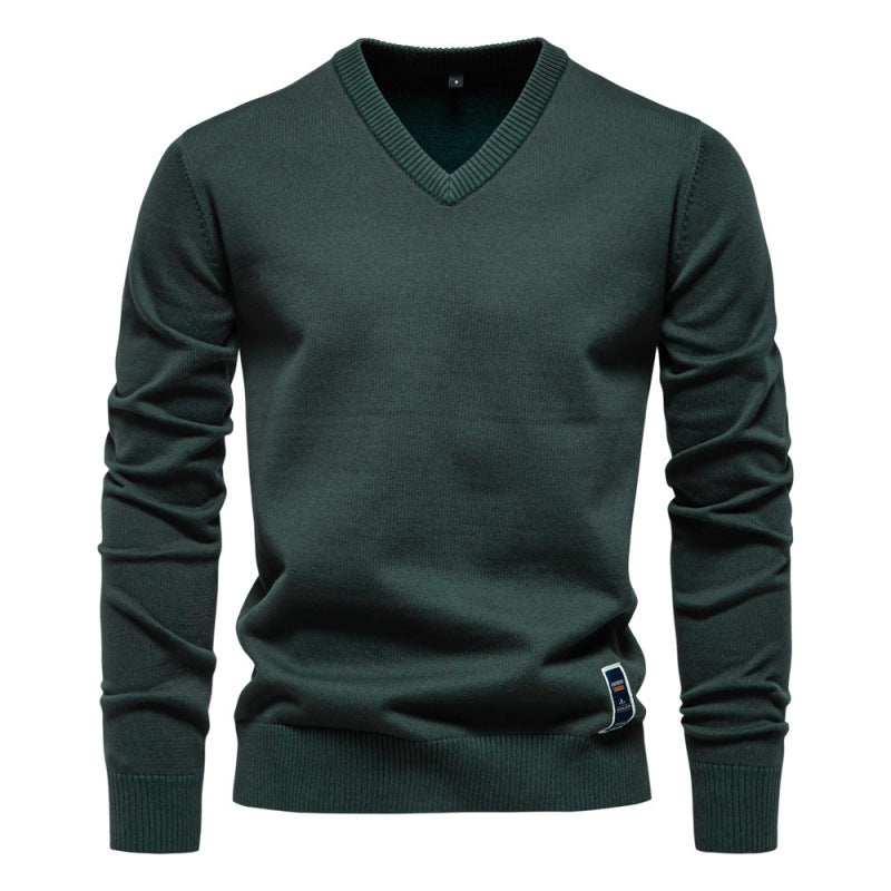 Josh - Stylowy sweter z dekoltem V dla mężczyzn