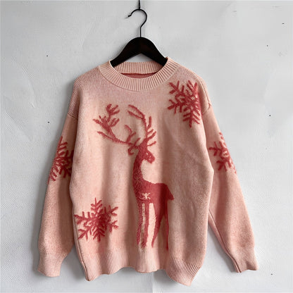 Charlotte - Stylowy sweter świąteczny z wzorem dla kobiet