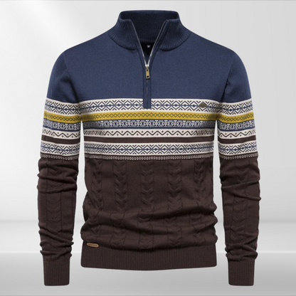 Rudy – Wysokiej Jakości Retro Sweter dla Mężczyzn
