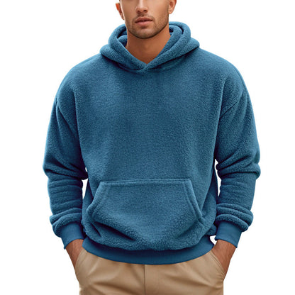 Phillip - Ciepły aksamitny hoodie dla mężczyzn