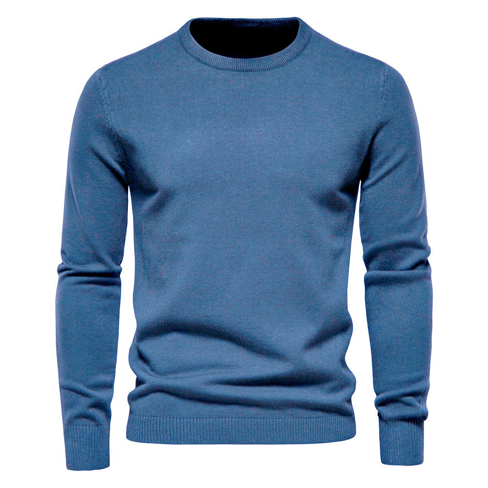 Louis - Prosty, gruby dzianinowy sweter dla mężczyzn